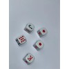 DOMINO'S AZTECA MEXICO Dados De Poker Cubano De Acetato