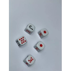 DOMINO'S AZTECA MEXICO Dados De Poker Cubano De Acetato
