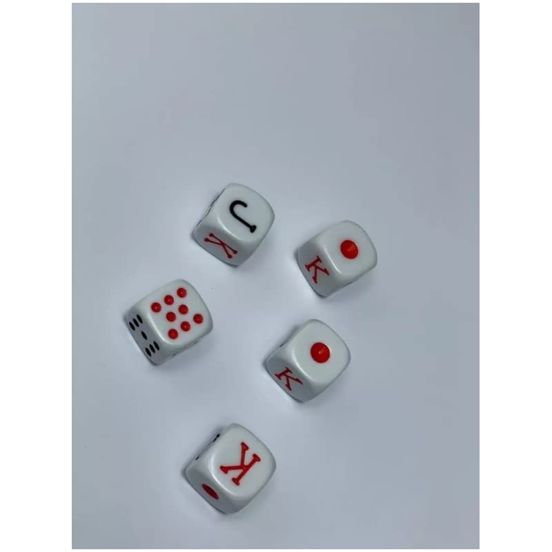 DOMINO'S AZTECA MEXICO Dados De Poker Cubano De Acetato