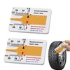 2 Pcs Tyre Tread Depth Gauge UK Portable 0-20 mm