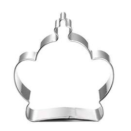 WJSYSHOP Mini King Queen Crown Shape Cookie Cutter