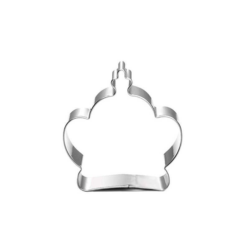 WJSYSHOP Mini King Queen Crown Shape Cookie Cutter