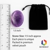 Amethyst Worry Piece – Natural Amethyst with Thumb Indent for