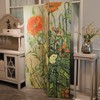 HOZUSO Room Divider Wood Privacy Screens Van Gogh's Butterflies and