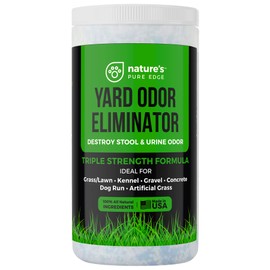 Nature's Pure Edge Yard Odor Eliminator. Perfect for Artificial Grass, Patio, Kennel, and Lawn. Instantly Removes Stool and Urine Odor. Long Lasting. Kid and Pet Safe.