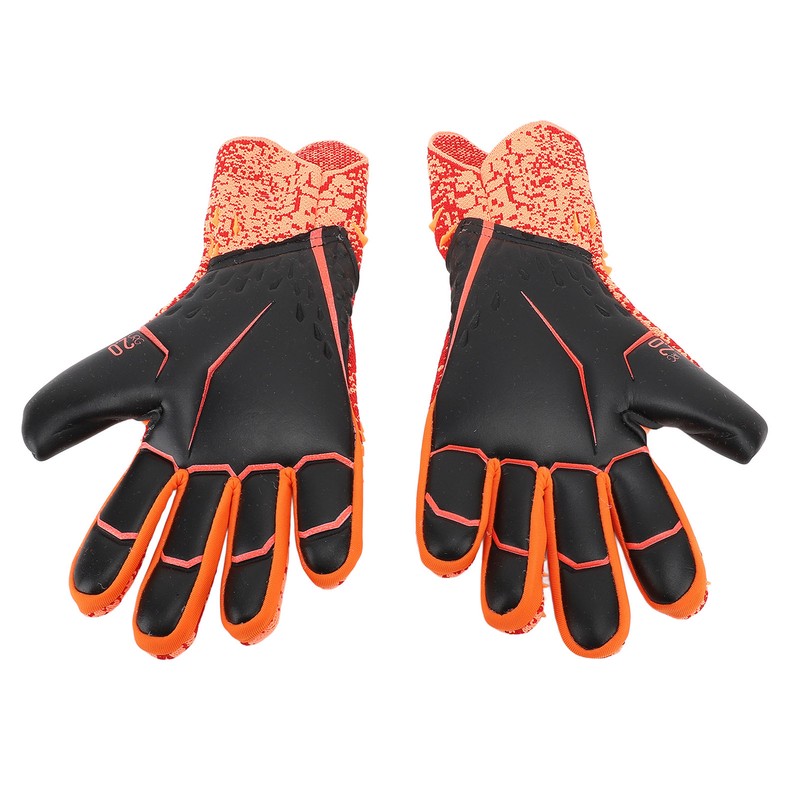 2pcs Soccer Gloves Nylon Polyurethane Fiber Latex Breathable Strong Grip