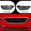 Front Upper Grille, Fit Hyundai Sonata 2015 2016 2017 W/o