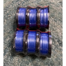 For BLACK+DECKER Shakespeare Replacement Spool And Line .065in. 30ft NEW BLUE 3-PACK (2-ITEMS)