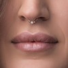 Gold Fake Septum Piercing - Thin 20 gauge Clip on