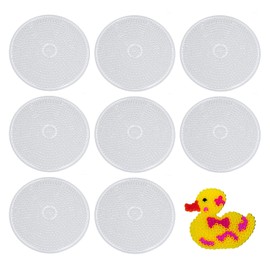 JTMKYO 8PCS 5mm Plastic Bead Boards for Children, Educational Games Transparent Puzzle, Plastic Bead Boards Beads, Handmade Art Products