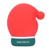 Silicone Hand Warmer Water Leakage Resistance Scaldproof Christmas Hat Gloves
