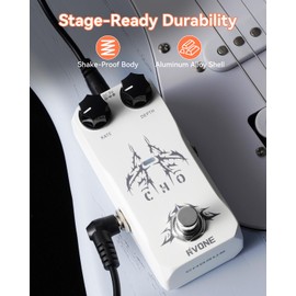 RVONE Chorus Guitar Pedal, Analog Guitar Pedal with BBD Circuitry, Guitar Effects Pedal True Bypass & Aluminum Case, Electric Guitar