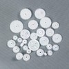 LAOMAO 75-Piece Plastic Gears Gear Set Gears Robot Parts Accessories