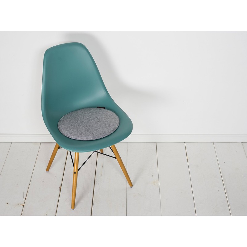 MAGMA Avaro Cotton Blend Seat Cushion Plain Round, 35 cm