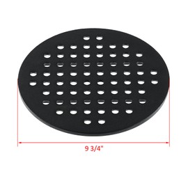 KJ-MFG23 9.75 Inch Charcoal Fire Grate Replacement for Kamado Joe Classic 18” Grill Cast Iron Charcoal Grate Part KJ23RH KJ23RHC KJ23RHCI Bottom Plates Kamado Joe Classic I II III Series Accessories