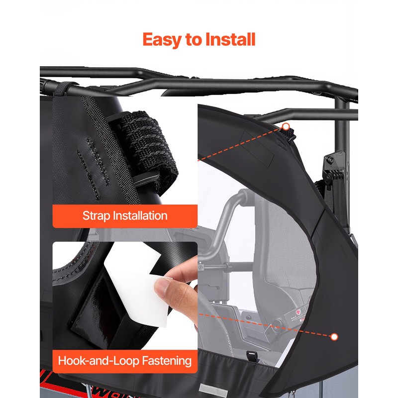 VEVOR Cab Enclosure Upper Doors, Compatible with Can-Am Maverick X3