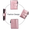 Lavemi Small Compact Women Wallet RFID Blocking Genuine Leather Bifold