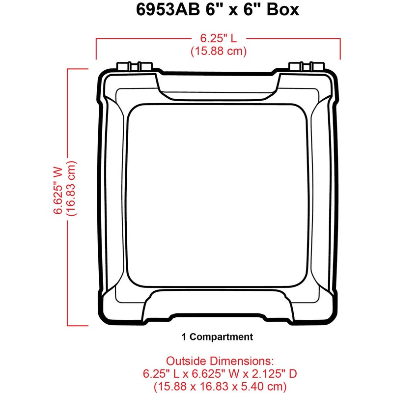 ArtBin 6953AB ClearView 6" x 6" Box Art & Craft