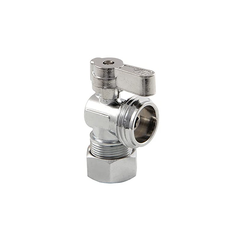 Kingston Brass KF1200 Quarter-Turn Angle Stop Valve, Polished Chrome