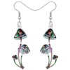 RAIDIN Acrylic Cute Creative Mushroom Dangle Drop Earrings for Women
