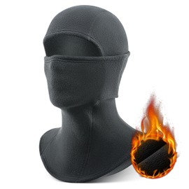 ROCKBROS Balaclava Winter Ski Mask Face Hood Men/Women Warm Balaclava Cycling Running Skiing One Size, gray