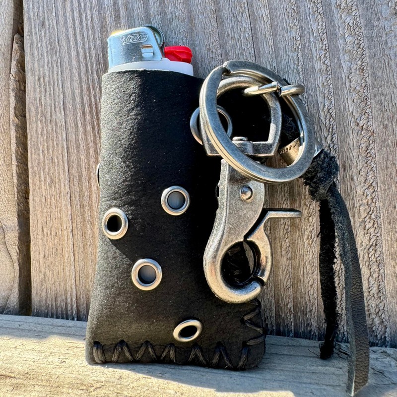 Leather Lighter Case Compatible BIC Lighter Standard Full Size in
