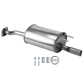Kucaruce Stainless Steel Rear Exhaust Muffler 100% OEM Style Direct Fit For 2006-2011 Honda Civic 1.8L and 2006-2011 Honda Civic Hybrid 1.3L-Include Gasket and Bolt kit HC01