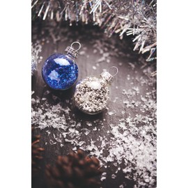 VBS Glass Baubles Diameter 3 cm Pack of 12