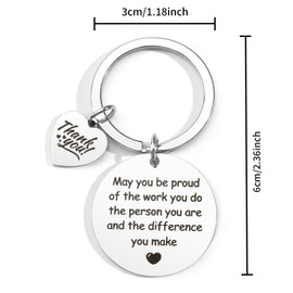 Thank You Keychain Gifts Thank You Colleagues Teacher Gifts Leaving Gifts for Colleagues Teacher Employee Appreciation Keychain Gifts for Teacher Nurse Social Worker Gifts, Presents for Colleague