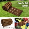 Coperat 8FT Wooden Garden Pathway,Outdoor Roll Out Decorative Straight Walkway,Weather-Resistant