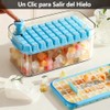 Molde para Hielos de 200 Cubitos, 4 Bandeja y Pala,