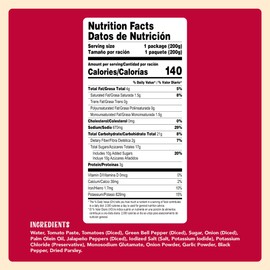 Natura's Salsa Ranchera, Heat-and-Eat Ranch Pasta Sauce in 7.1oz. Easy-Open Pouch (Pack of 24)