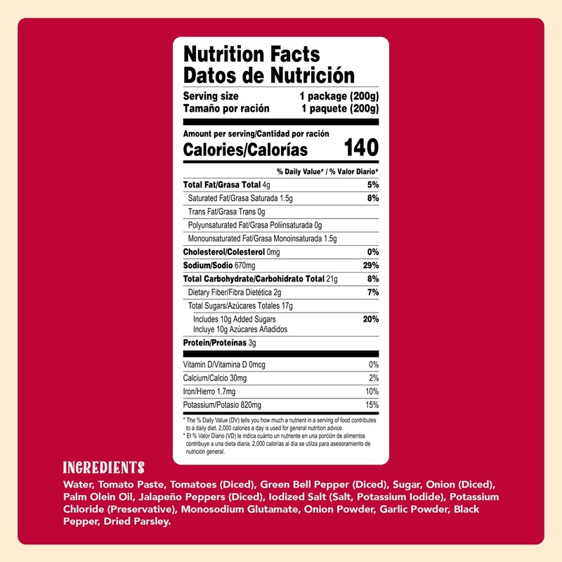 Natura's Salsa Ranchera, Heat-and-Eat Ranch Pasta Sauce in 7.1oz. Easy-Open