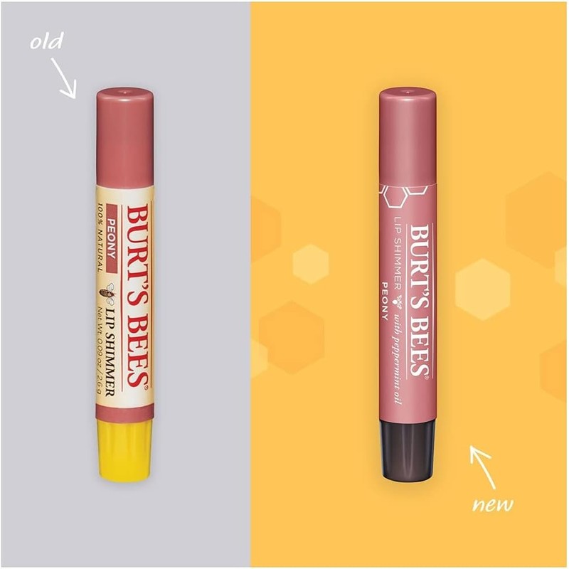 Burt's Bees 100% Natural Moisturizing Lip Shimmer, Peony - 1