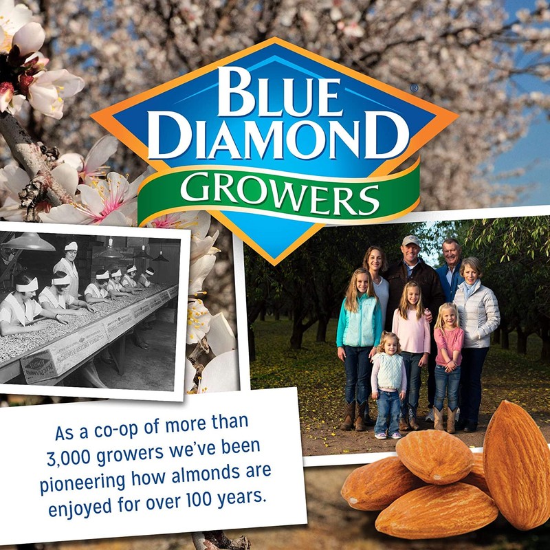 Blue Diamond Almonds, Classic Blueberry Flavored Sweet Snack Nuts perfect