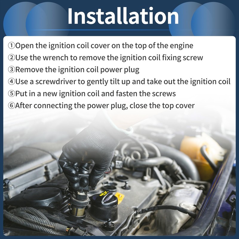 INFINAUTO Zündspule Zündspule Pack Nr. 224484M500 für Nissan Sentra 2000-2001