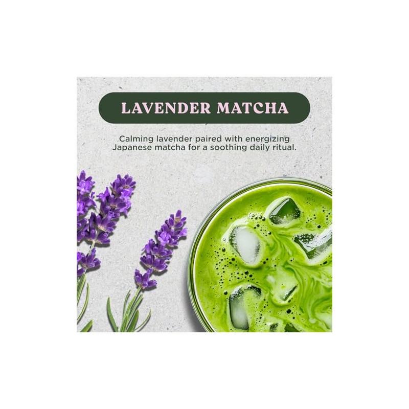 Harmony Lavender Matcha Powder Sticks - Calming and Antioxidant-Rich