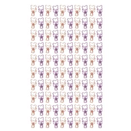 100Pcs Bear Binder Clamps Cute Shape Strong Clamping Sturdy Metal Hollow Binder Clips for Office Work School