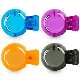 4 Pack Travel Toothbrush Head Covers Portable Toothbrush Protector Cap Brush Pod Case Protective Plastic Clip for Household Travel, School, Bathroom, Camping, Business