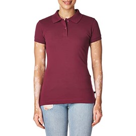 Lee Uniforms Juniors Stretch Pique Polo, Burgundy, Large