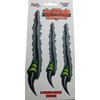 Hardley Dangerous Illusions 3 Jurassic Dinosaur Claw Talons Removable Stickers