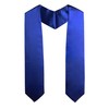 GradClassical Unisex Adult Plain Graduation Stole Sash 60" (Royal)