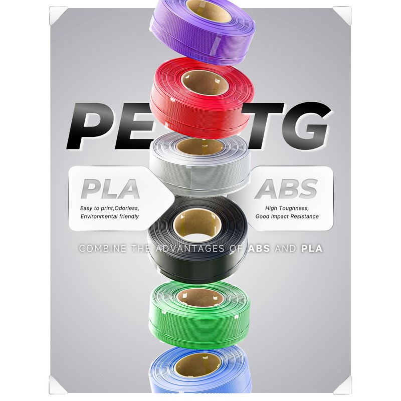 Creality PETG Filament Refill 1.75mm 3D Printer Filament, 1kg (2.2lb)