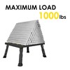 DEPSUNNY Adjustable Height Aluminum RV Step, Stable Foldable Platform Step