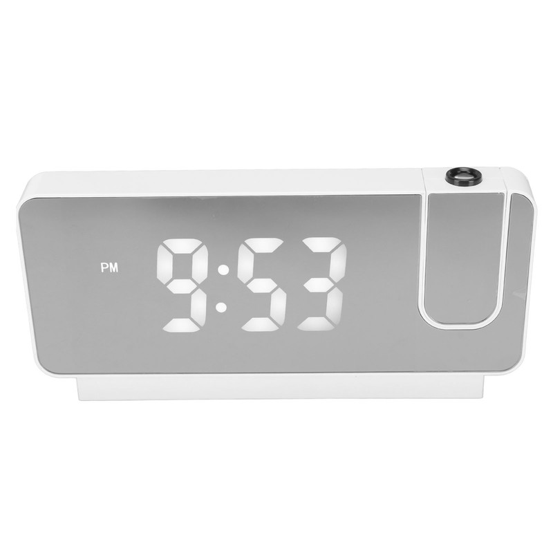 Projection Alarm Clock Time Date Temperature Display 180 Degree Wide