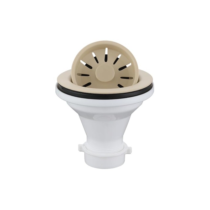 Karran QBSBI 3-1/2 in. Kitchen Sink Basket Strainer in Bisque