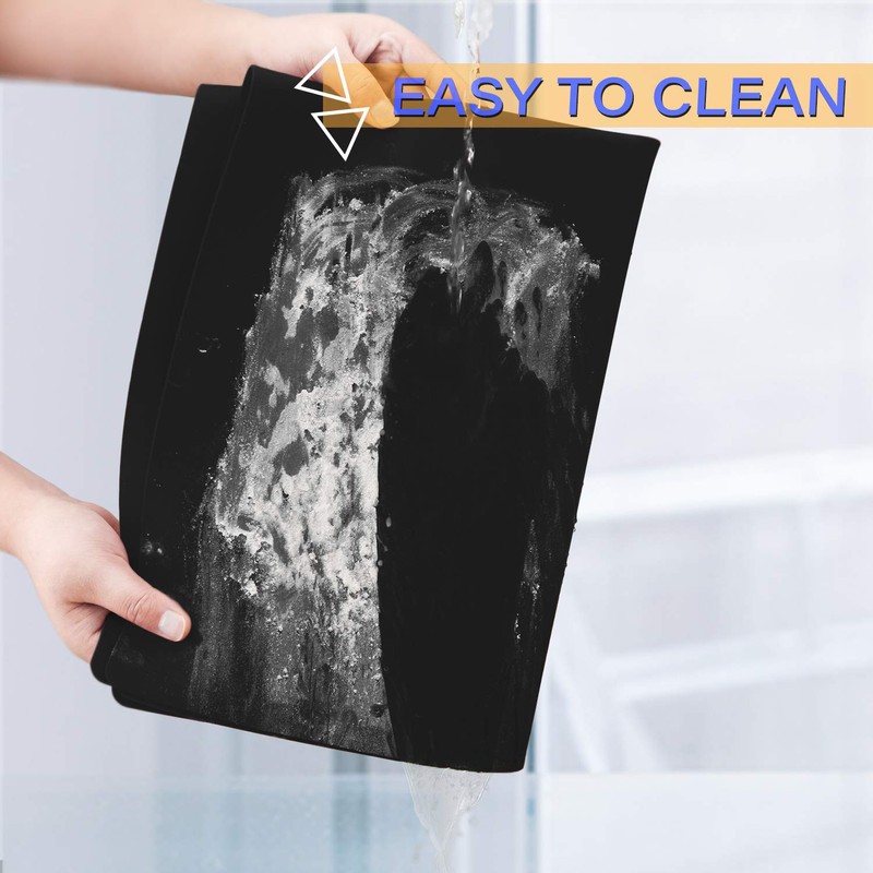 Gartful Black Extra Large Silicone Mat, 23.6 x 15.7 inches