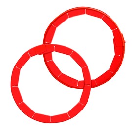 WYMECT Adjustable Silicone Pie Crust Shield, BPA-Free, Reusable Protector for 8-10.7 Inch Pies, Heat Resistant Up to 450°F, Dishwasher Safe, Ideal for Baking Pies, Pizza & More (Red)