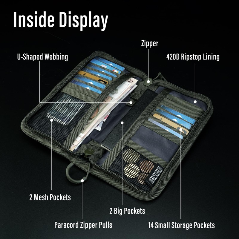 TACTICAL_GEEK Block D 8G EDC Organizer Pouch, Molle EDC Gadget