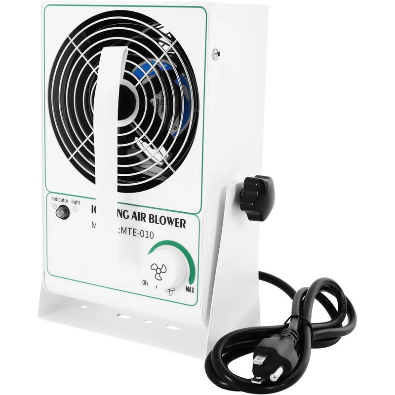 Anti-Static Ionizer Machine, 110V/60Hz Ionizing Air Blower Fan Discharge Desktop
